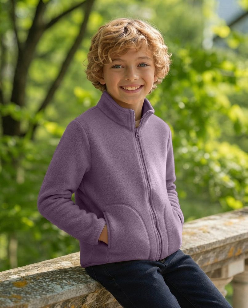 Дитяча флісова толстовка Nordvik kids FrostGuard на блискавці Lilac, 120