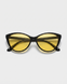 Жіночі сонцезахисні окуляри Nordvik Siren іміджеві Cat Eyes Black-Yellow