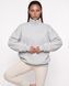 Женская премиальная толстовка оверсайз LAREN Urban Frame Half-Zip с горловиной на молнии Grey, S