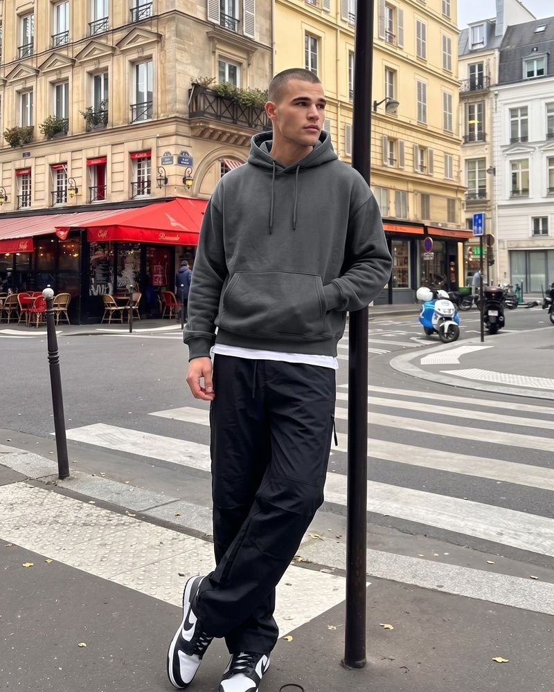 Чоловіче худі оверсайз Nordvik Signature Essential Hoodie Gray, L