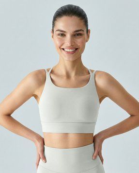 Женский топ-бра cross-border Nordvik Luxe-Support: Premium Thin Strap Cream, M