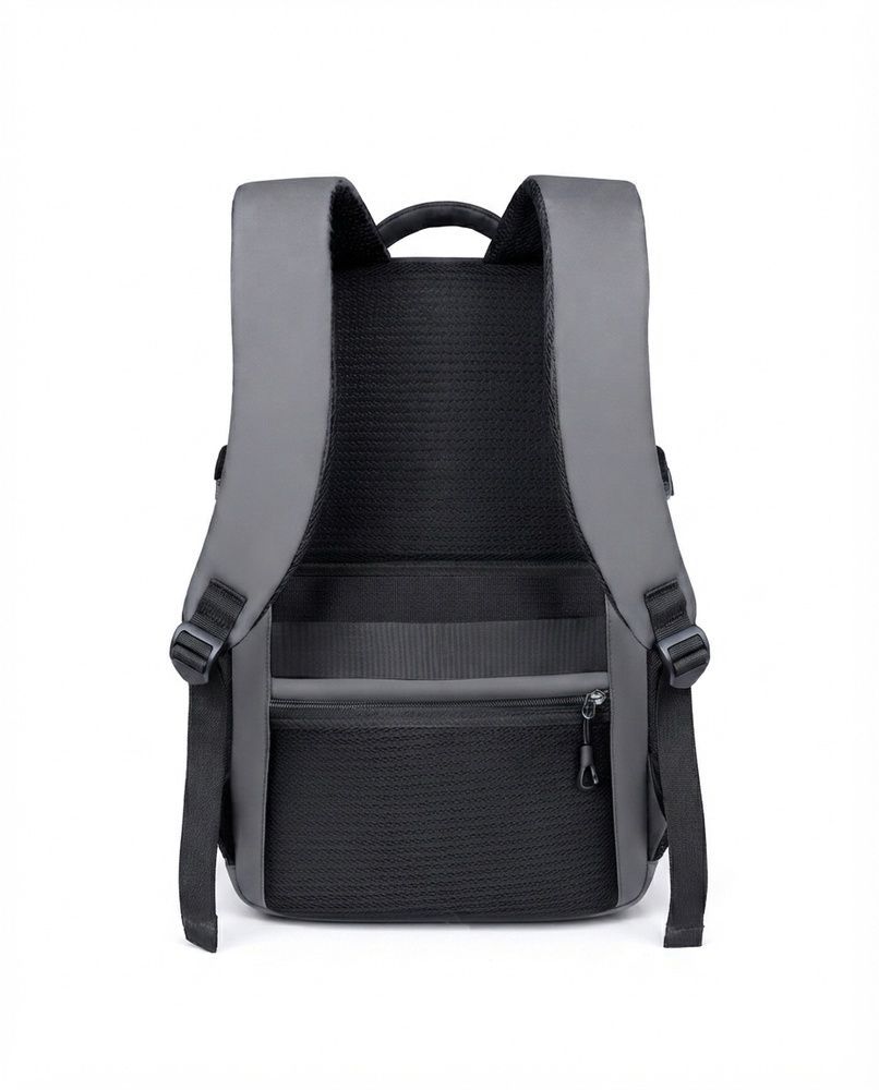 Городской мужской рюкзак для ноутбука Nordvik Apex Pro Grey с USB