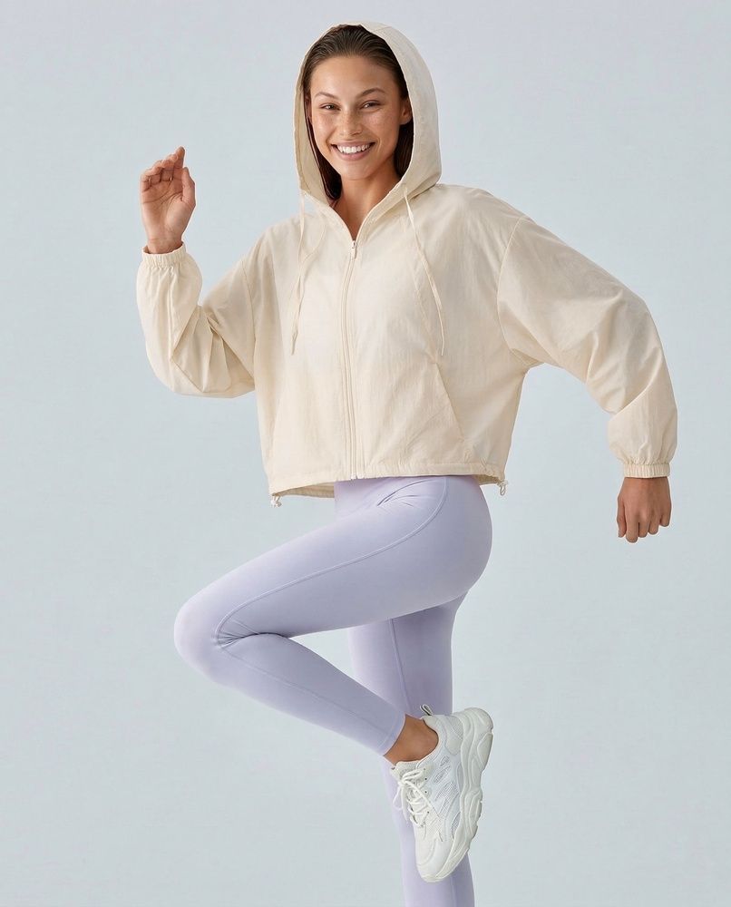 Жіноча ультралегка oversize вітровка Nordvik Aero-Lite: Захист UPF50+ Beige, S