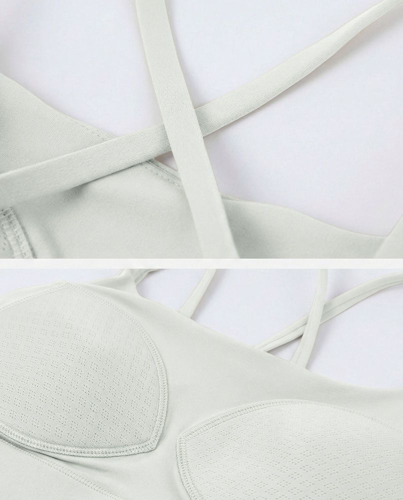 Женский топ-бра cross-border Nordvik Luxe-Support: Premium Thin Strap Cream, M