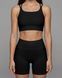 Жіночі фітнес-шорти Nordvik AuraStride Peach-Sculpt: Моделюючий 3D-ефект Scrunch-Lift та Naked Feel Black, M