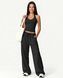 Женский прогулочный костюм Nordvik Urban-Flow: Широкие брюки Palazzo и моделирующий топ Halter-Neck Black