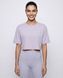 Женская спортивная футболка кроп-топ Oversize Nordvik AuraCrop Soft-Touch Purple, S