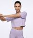 Женская спортивная футболка кроп-топ Oversize Nordvik AuraCrop Soft-Touch Purple, S