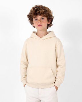 Детское утепленное худи Nordvik Arctic Core Hoodie на флисе базовое оверсайз Beige, 120