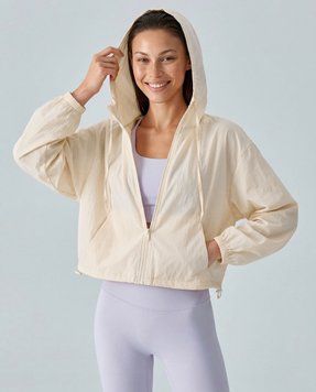 Женская ультралегкая oversize ветровка Nordvik Aero-Lite: Защита UPF50+ Beige, L