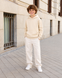 Детское утепленное худи Nordvik Arctic Core Hoodie на флисе базовое оверсайз Beige, 120