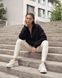 Жіноча преміальна толстовка оверсайз LAREN Urban Frame Half-Zip з горловиною на блискавці Black, S
