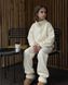 Дитячий флісовий костюм Nordvik kids Polar-Fleece оверсайз Cream, 140