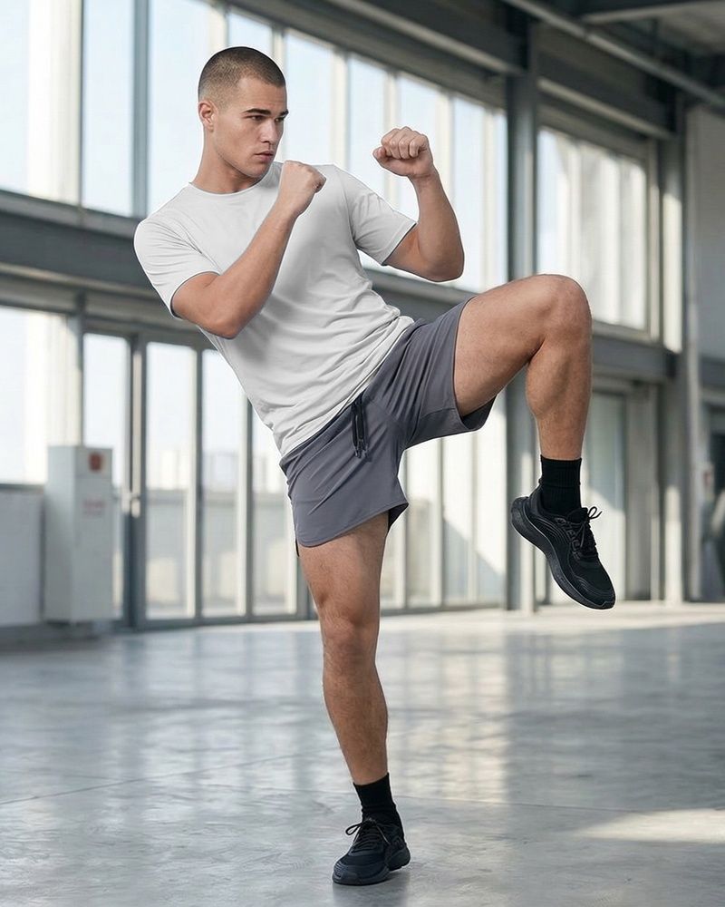 Чоловіча спортивна футболка Nordvik Active-Stretch Pro: Повітропроникна тканина Quick-Dry з ефектом високої еластичності White