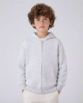 Дитяче тепле худі на блискавці Nordvik CloudSoft Zip Hoodie Grey, 120