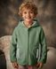Детская флисовая толстовка с капюшоном Nordvik kids Arctic Shield на молнии Green-White, 120