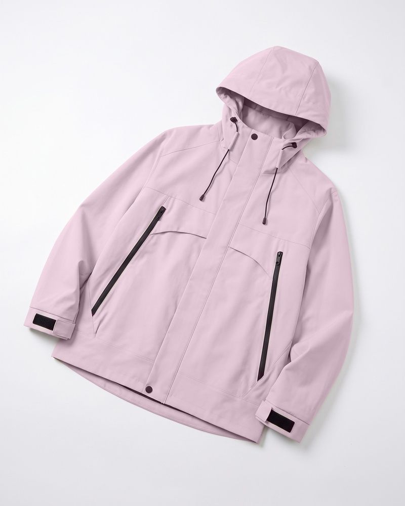 Женская водонепроницаемая ветровка Nordvik StormShield с капюшоном для активного отдыха Pink, XS