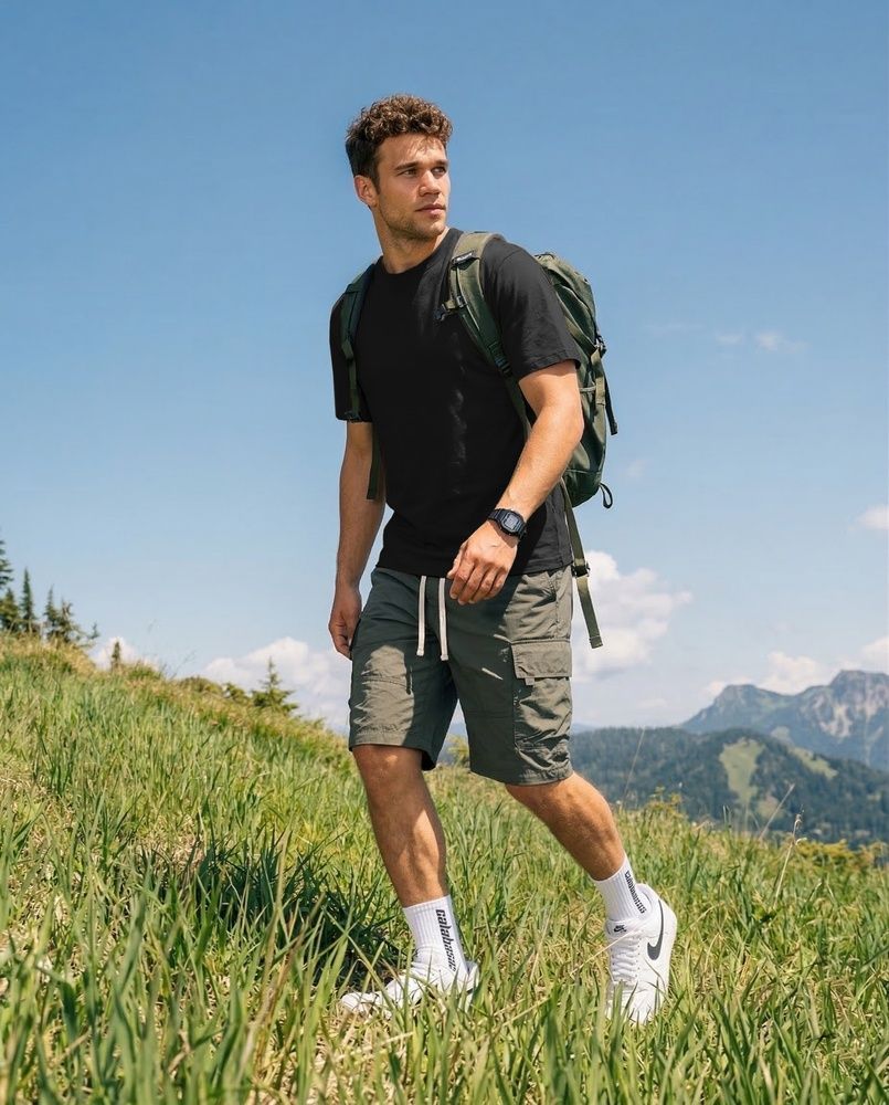 Чоловіча спортивна футболка Nordvik Active-Tech Pro: Технологічне волокно Sorona Fiber з ефектом охолодження та захистом від ультрафіолету UPF50+ Black