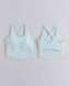 Женский спортивный топ Nordvik Ice-Breeze: Fixed Cup & Cross-Back Light Blue