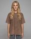 Футболка унисекс Oversize Boxy Fit Nordvik Urban Shadow: Stone-Wash Brown, S