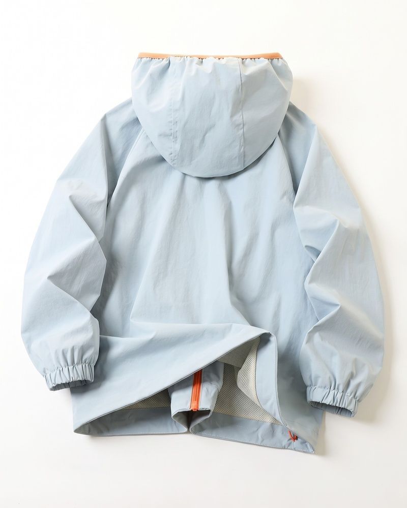 Дитяча вітрозахисна куртка-вітрівка Nordvik kids Aero-Shell з капюшоном Light Blue, 130