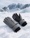 Мужские горнолыжные термоперчатки Nordvik StormShield Pro - водонепроницаемые с защитой Teflon и тройной теплоизоляцией Grey