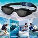 Набор для плавания Nordvik HydroPulse с антифогом и UV-защитой: очки, кейс, беруши и зажим для носа Black