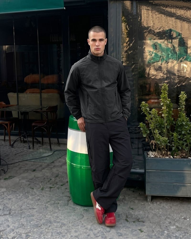 Мужская технологичная куртка-софтшелл Nordvik Element-Shield Softshell Jacket - водоотталкивающая и износостойкая Black, XL