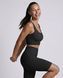Женские велосипедки Nordvik Ribbed-Motion Sculpt: Бесшовный 3D-рубчик с эффектом Push-Up и высокой посадкой Black, M