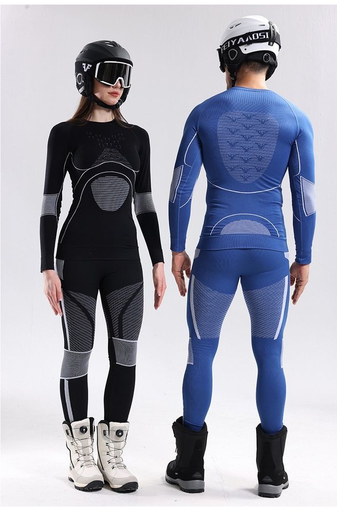 Термобілизна жіноча бесшовна Nordvik PolarShield X-40 Merino Seamless Black комплект, S