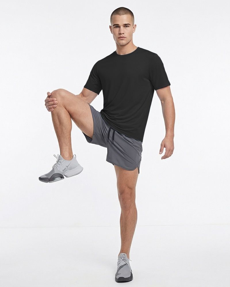 Мужская спортивная футболка Nordvik Active-Stretch Pro: Воздухопроницаемая ткань Quick-Dry с эффектом высокой эластичности Black