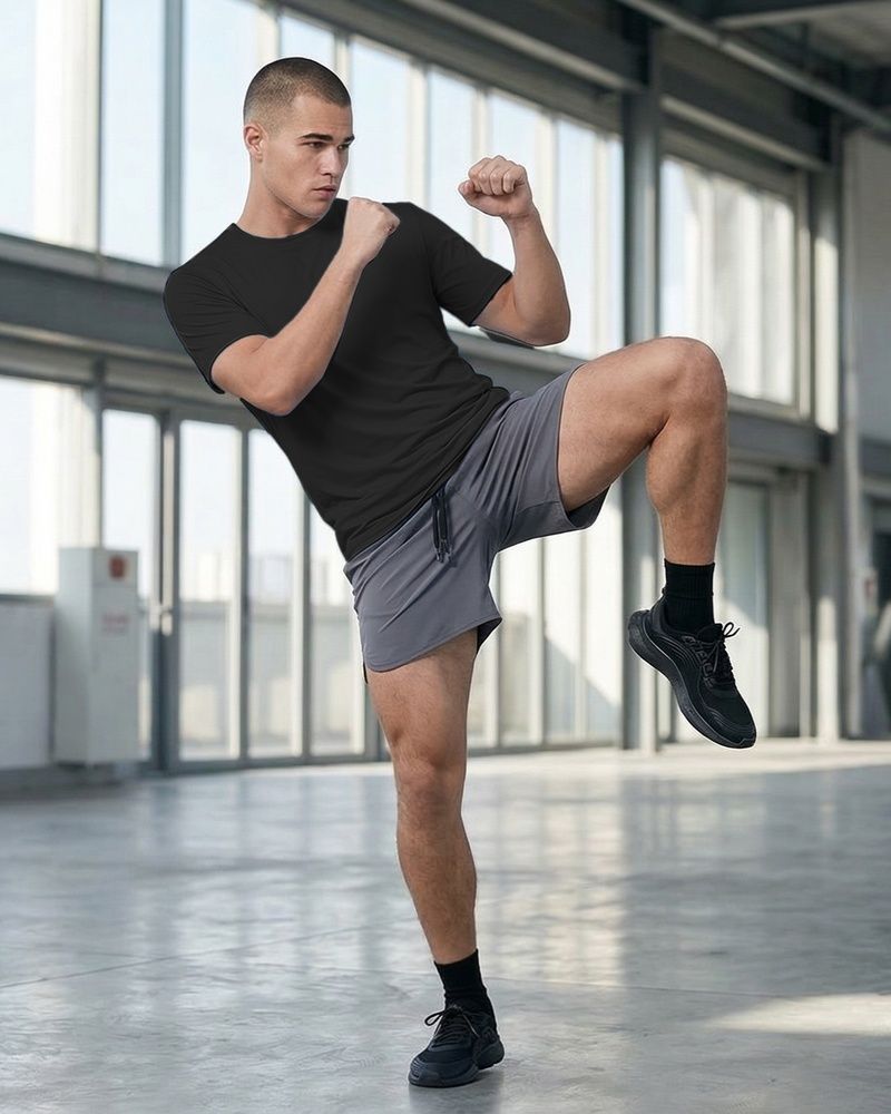 Мужская спортивная футболка Nordvik Active-Stretch Pro: Воздухопроницаемая ткань Quick-Dry с эффектом высокой эластичности Black