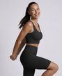 Женские велосипедки Nordvik Ribbed-Motion Sculpt: Бесшовный 3D-рубчик с эффектом Push-Up и высокой посадкой Black, M