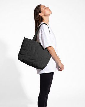 Женская стеганая сумка-тоут LAREN Cloud-Tech Pro Tote с органайзером Black, M