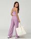 Жіночий прогулянковий костюм Nordvik Urban-Flow: Широкі штани Palazzo та моделюючий топ Halter-Neck Lilac
