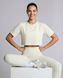 Жіноча спортивна футболка кроп-топ Oversize Nordvik AuraCrop Soft-Touch Coconut White, S