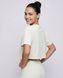 Жіноча спортивна футболка кроп-топ Oversize Nordvik AuraCrop Soft-Touch Coconut White, S
