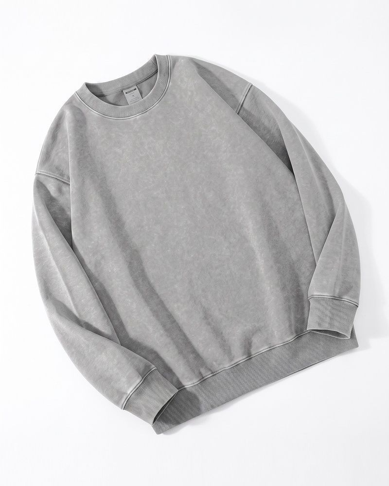 Мужской оверсайз свитшот LAREN Vintage Wash Crewneck Grey, M