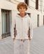 Детская флисовая толстовка с капюшоном Nordvik kids Arctic Shield на молнии Milk-Brown, 120