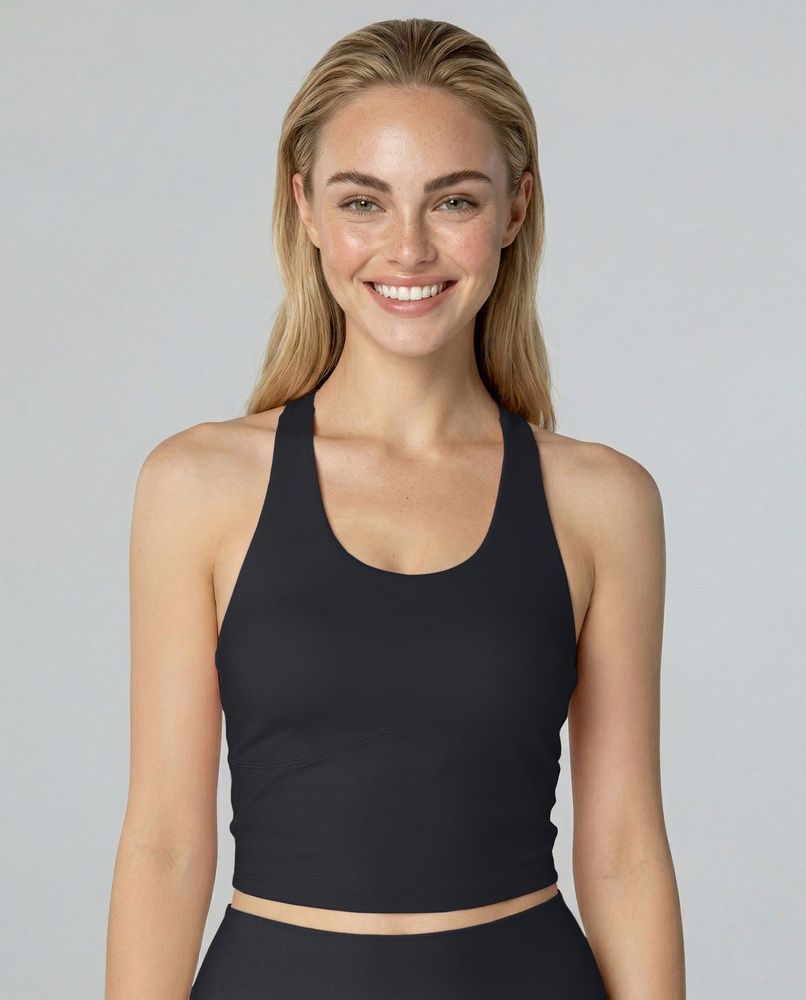 Жіночий спортивний топ Nordvik Ice-Breeze: Fixed Cup & Cross-Back Black