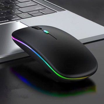 Беспроводная мышь PowerMe SlimLED Bluetooth c USB зарядкой Matte Black (PW-MS330-BLK)