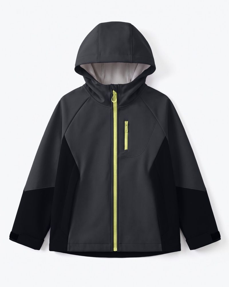 Детская термокуртка Nordvik kids Storm Pro-Shell водоотталкивающая и ветрозащитная Black, 120