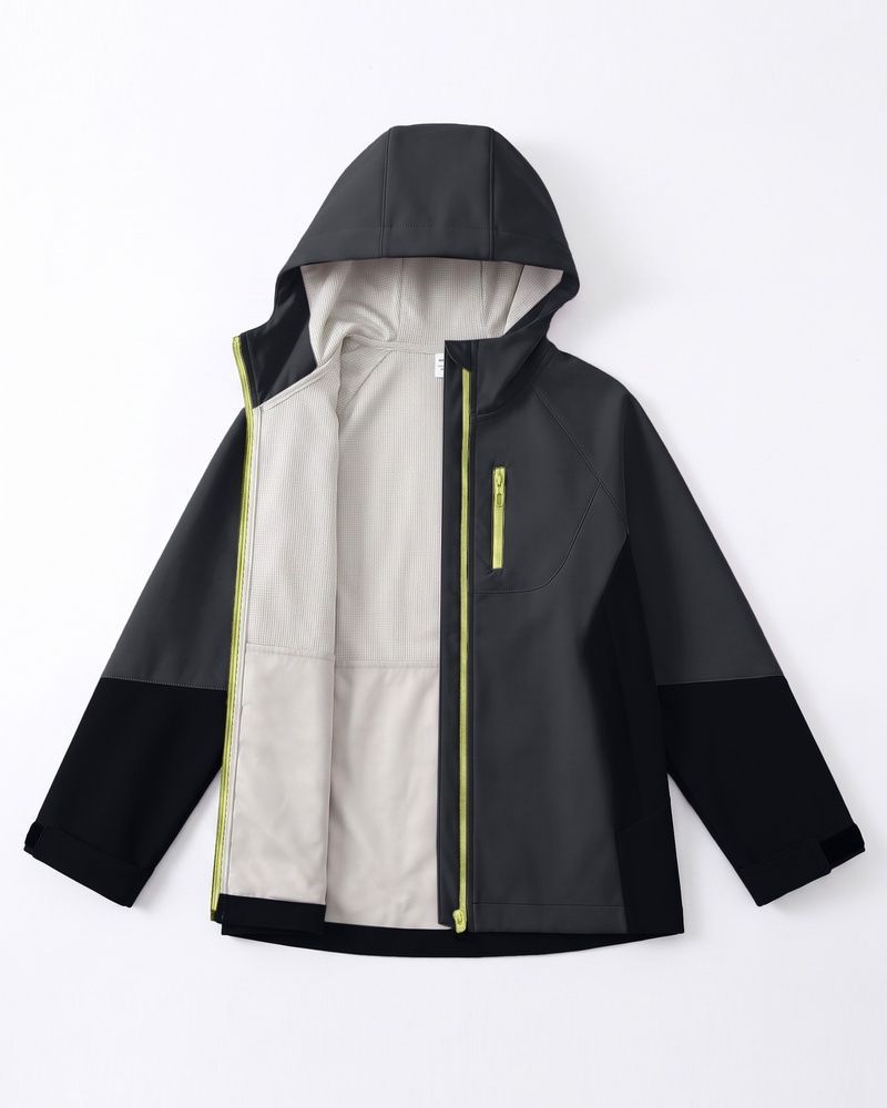 Детская термокуртка Nordvik kids Storm Pro-Shell водоотталкивающая и ветрозащитная Black, 120