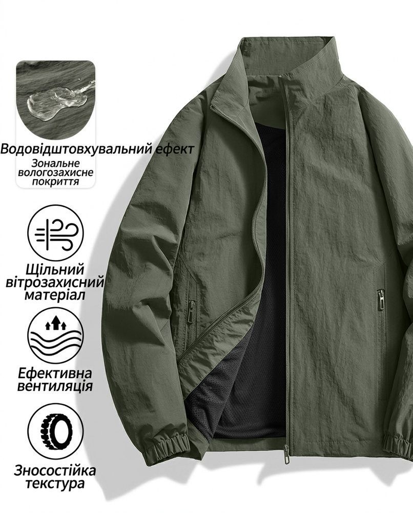 Мужская технологичная куртка-софтшелл Nordvik Element-Shield Softshell Jacket - водоотталкивающая и износостойкая Khaki, XL