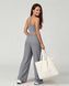 Жіночий прогулянковий костюм Nordvik Urban-Flow: Широкі штани Palazzo та моделюючий топ Halter-Neck Grey