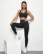 Женские леггинсы Nordvik Ribbed-Motion Sculpt: Бесшовный 3D-рубчик High-Waist и Naked Feel Black, M