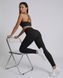 Женские леггинсы Nordvik Ribbed-Motion Sculpt: Бесшовный 3D-рубчик High-Waist и Naked Feel Black, M