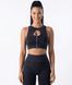 Женский дизайнерский кроп-топ Nordvik Stone Fusion Zip Top Volcanic Black, S