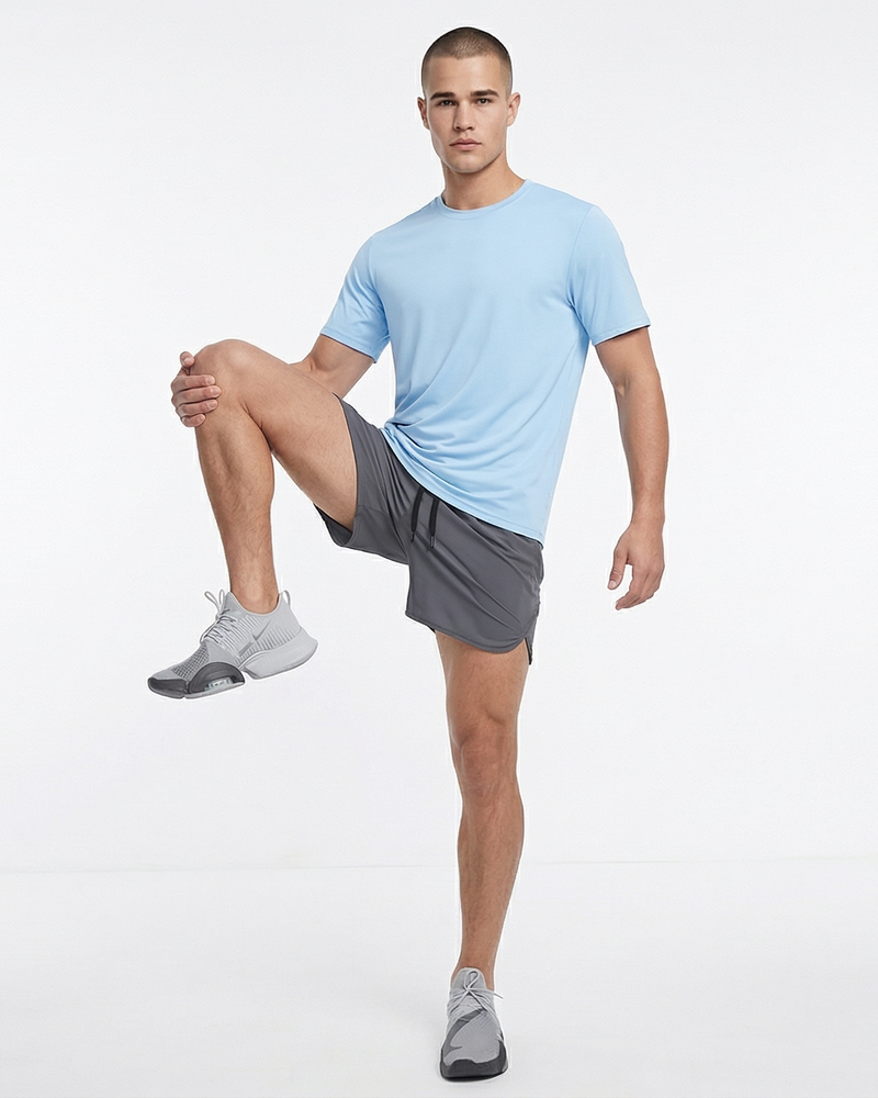 Чоловіча спортивна футболка Nordvik Active-Stretch Pro: Повітропроникна тканина Quick-Dry з ефектом високої еластичності Blue