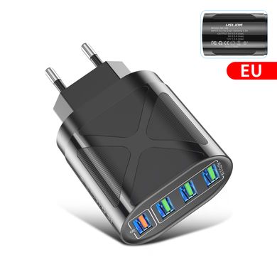 Зарядний пристрій USLION 48W Max QC 3.0 4 USB